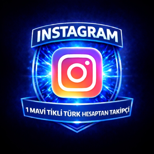 ⚡İNSTAGRAM 1 MAVİ TİKLİ TÜRK HESAPTAN TAKİPÇİ⚡