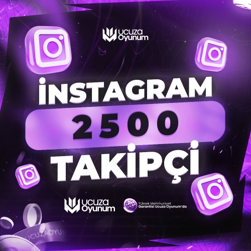  ⚡ ÇALIŞIYOR - Instagram 2.500 Takipçi - Premium Servis
