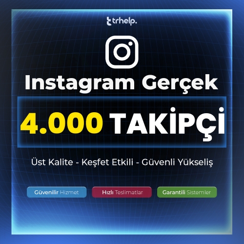 Fırsat ⭐ - 4.000 Gerçek Takipçi  Garantili - IG