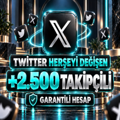 ⭐TWİTTER +2.500 TAKIPCILI 2007-2026 TARİHLİ HESAP⭐