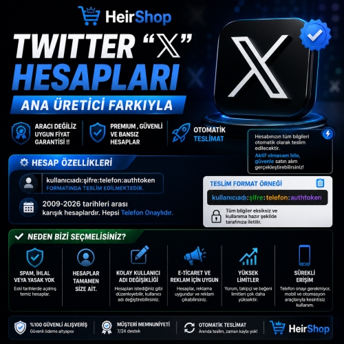  TELEFON ONAYLI - 2009-2026 ARASI TWİTTER HESAPLARI