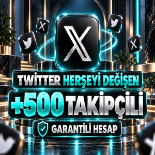 ⭐TWİTTER +500 TAKIPCILI 2007-2026 TARİHLİ HESAP⭐
