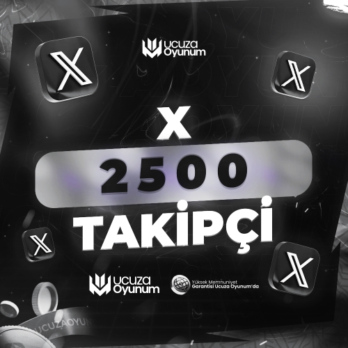  ⚡ ÇALIŞIYOR - Twitter X 2.500 Takipçi