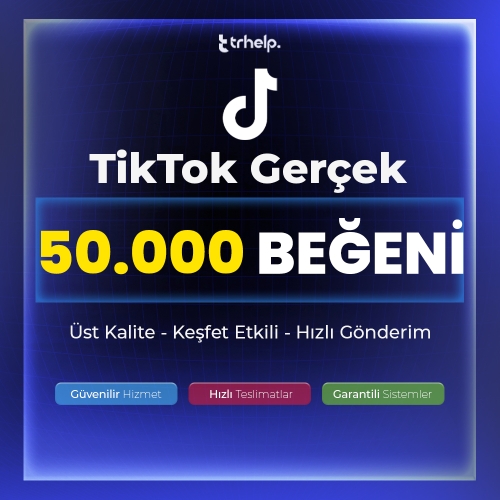  50.000 Gerçek Beğeni  Garantili - TikTok