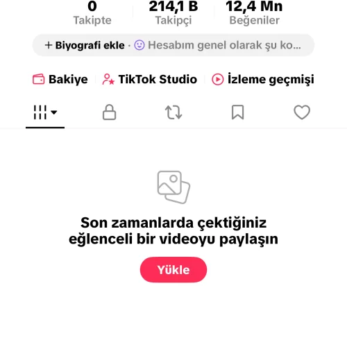  214K TAKİPÇİLİ 780$ BAKİYELİ TİKTOK