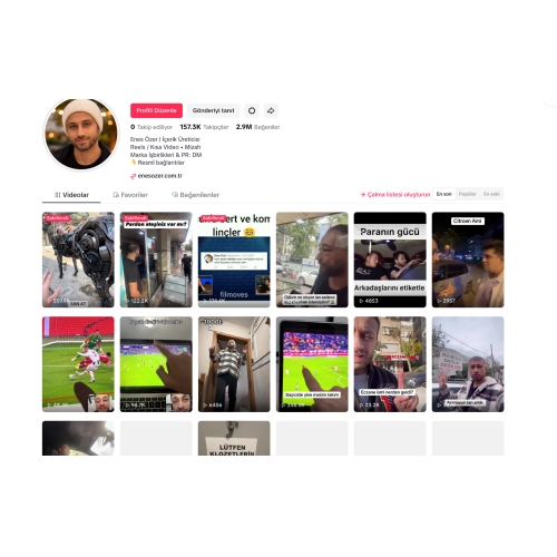  Full organik 150bin takipçili fenomen hesap