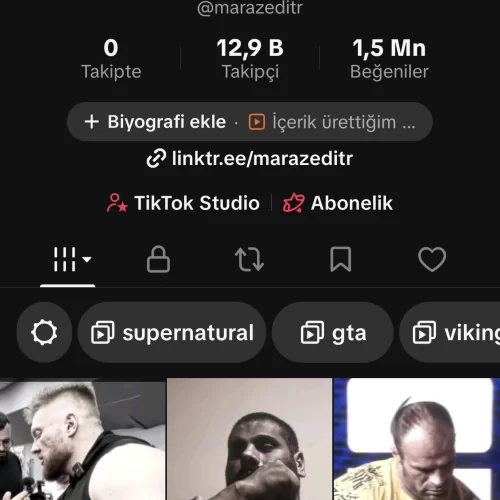  12.9k tiktok hesabım