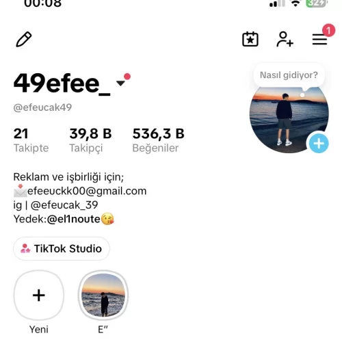 TİKTOK 40K HESAP 536B BEĞENİ