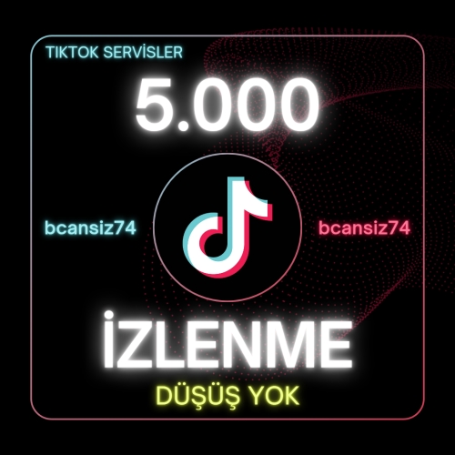  ⭐ Düşüş Yok - Kaliteli, 5000 TikTok İzlenme