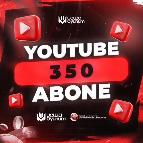  ⚡ ÇALIŞIYOR - Youtube 350 Abone - Premium Servis