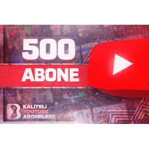  YOUTUBE 500 ABONE