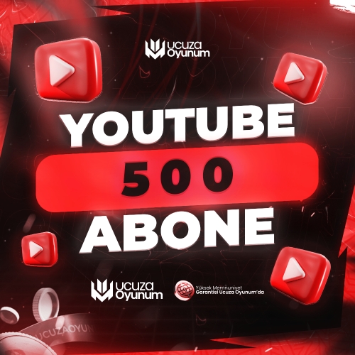  ⚡ ÇALIŞIYOR - Youtube 500 Abone - Premium Servis