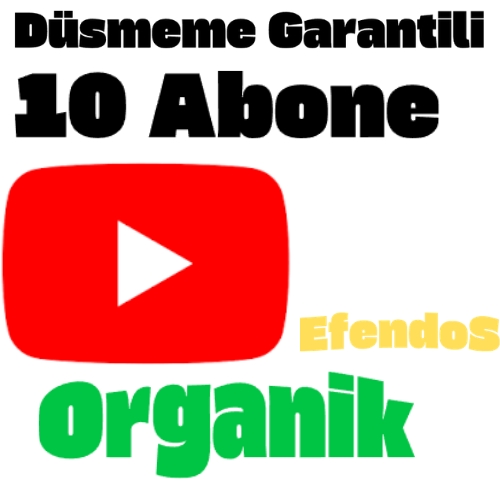 Düşmeme Garantili 10 Organik Abone