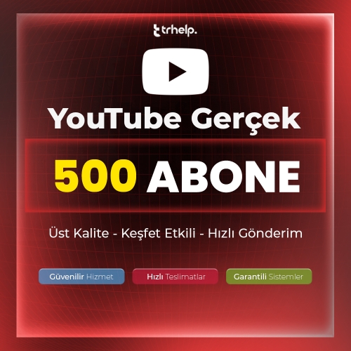  500 Gerçek Abone  Garantili - YouTube
