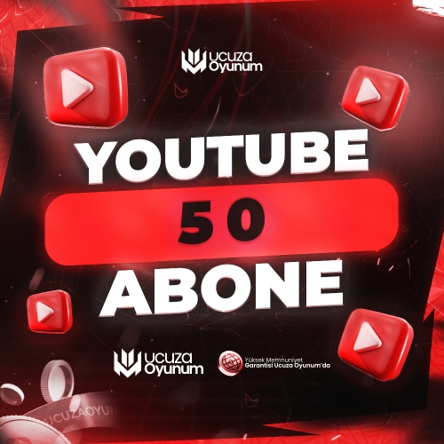  ⚡ ÇALIŞIYOR - Youtube 50 Abone - Premium Servis