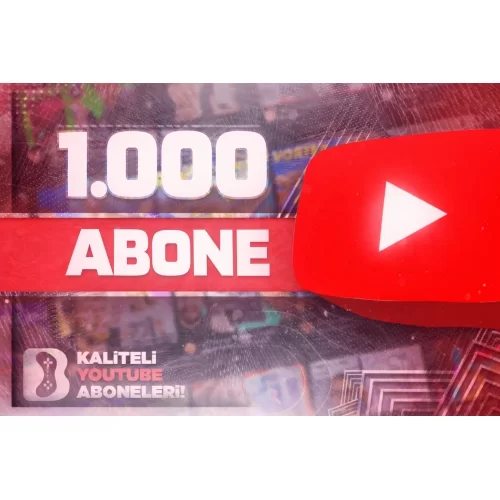  YouTube 1000 Abone