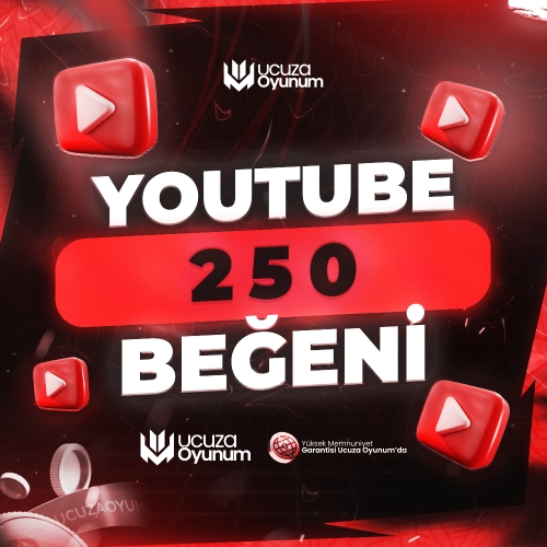  ⚡ ÇALIŞIYOR - Youtube 250 Beğeni - Premium Servis
