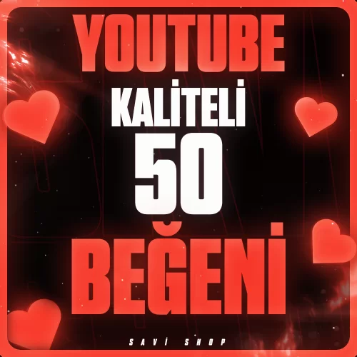  ⭐YOUTUBE 50 ADET KALİTELİ BEĞENİ❤️KALİTELİ+GARANTİLİ⭐