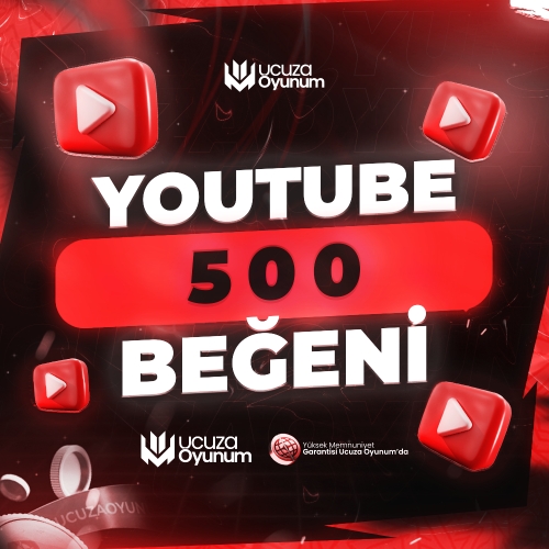  ⚡ ÇALIŞIYOR - Youtube 500 Beğeni - Premium Servis
