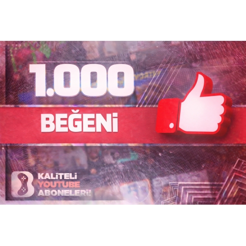  ⭐YOUTUBE 1000 GERÇEK BEĞENİ