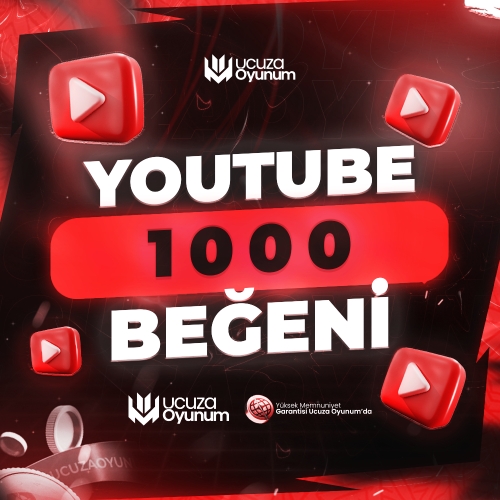  ⚡ ÇALIŞIYOR - Youtube 1.000 Beğeni - Premium Servis