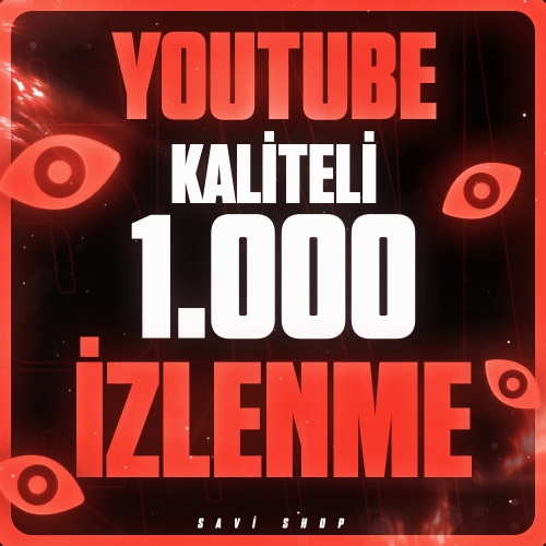 ⭐YOUTUBE 1.000 ADET KALİTELİ İZLENME ❤️KALİTELİ+GARANTİLİ⭐