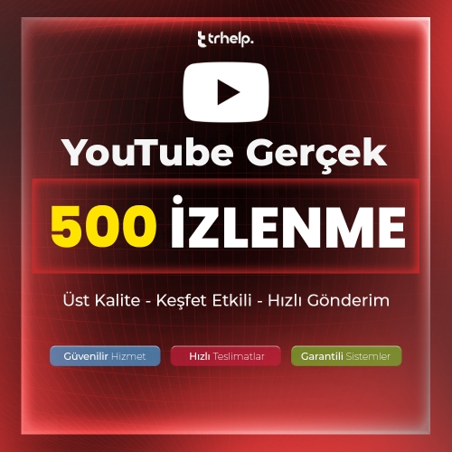  500 Gerçek İzlenme  Garantili - YouTube