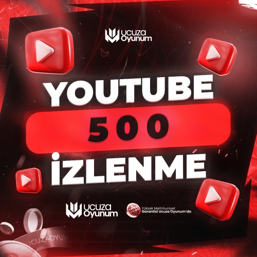  ⚡ ÇALIŞIYOR - Youtube 500 İzlenme - Premium Servis