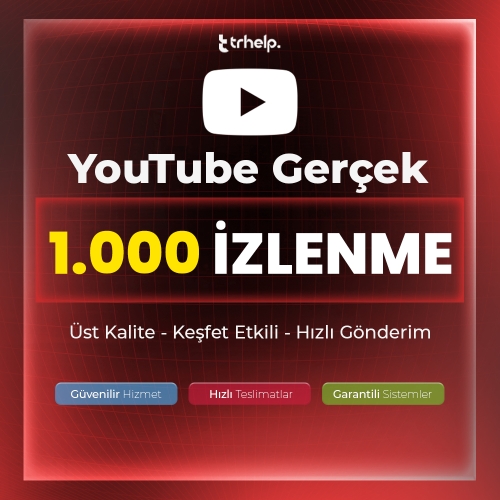  1.000 Gerçek İzlenme  Garantili - YouTube