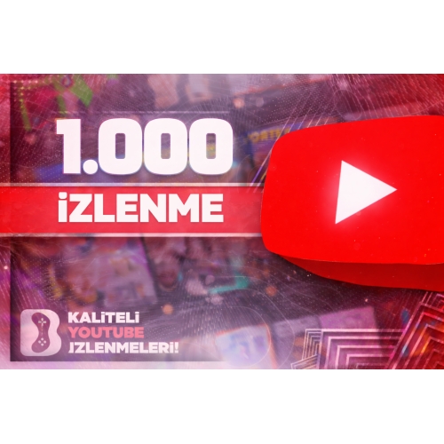 ORGANİK 1000 Youtube Gerçek İzlenme