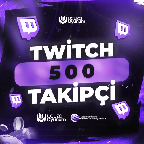  ⚡ ÇALIŞIYOR - Twitch 500 Takipçi - Premium Servis