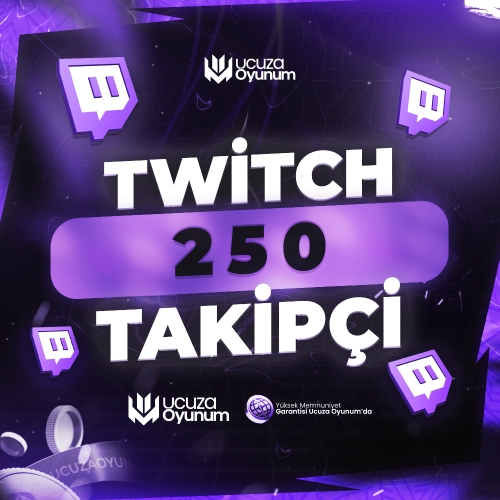  ⚡ ÇALIŞIYOR - Twitch 250 Takipçi - Premium Servis