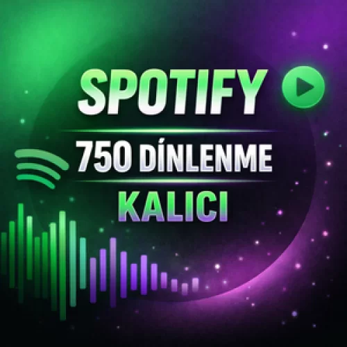  ⚡KALICI⭐SPOTİFY 750 DİNLENME⭐