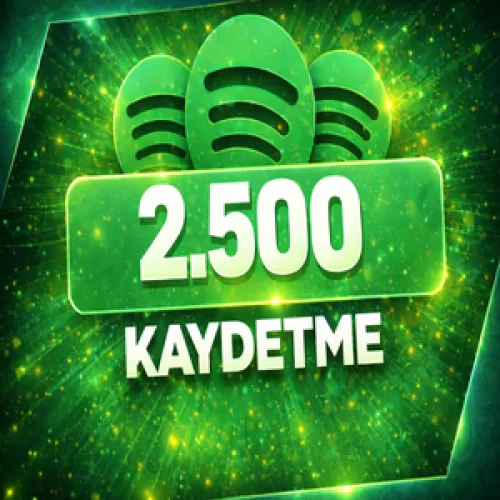  ⭐KALICI⚡SPOTİFY 2.500 KAYDETME⚡