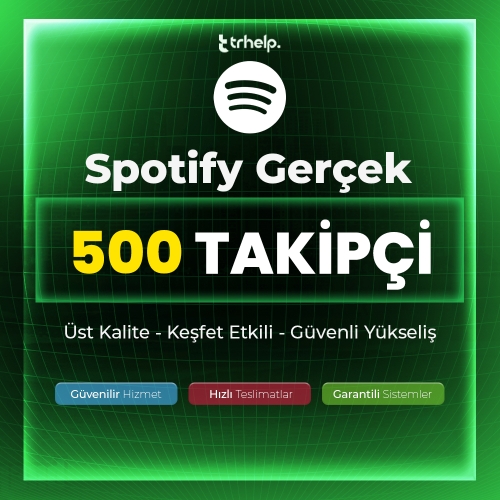 500 Gerçek Takipçi  Garantili - Spotify