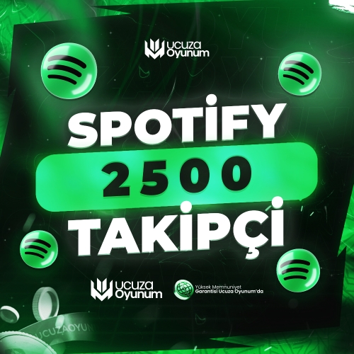  ⚡ ÇALIŞIYOR - Spotify 2.500 Takipçi - Premium Servis