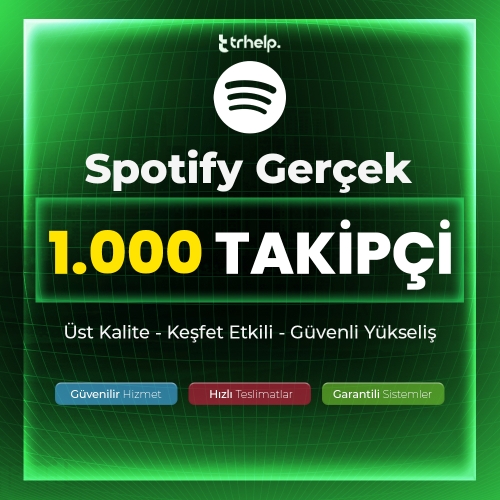  1.000 Gerçek Takipçi  Garantili - Spotify