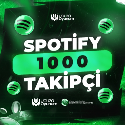  ⚡ ÇALIŞIYOR - Spotify 1.000 Takipçi - Premium Servis