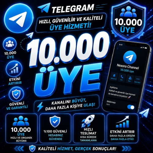  Telegram 10000 Üye