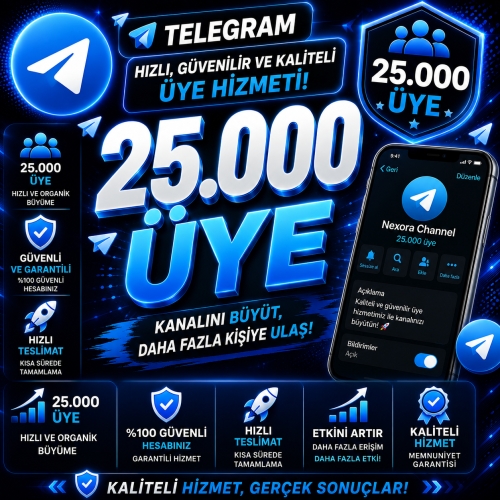  Telegram 25000 Üye