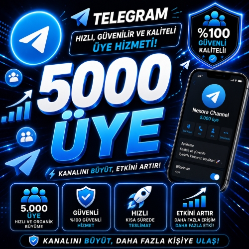  Telegram 5000 Üye