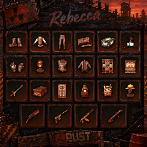 ⭐️Rust Round 53 Twitch Drop❤️22 Skin