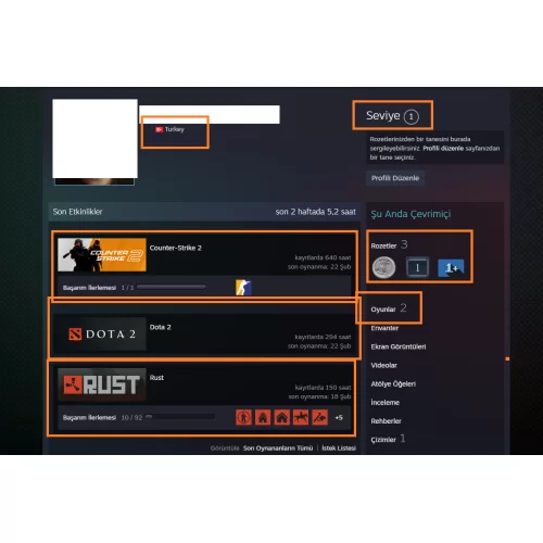  RUST Quake Live 2250 TL STEAM OYUN ENVANTERLİ MAİLLİ MAİNLİK