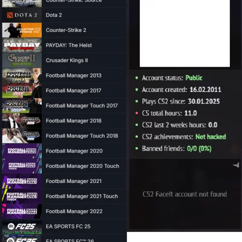 EA SPORTS FC 25-26 Football Manager 2013-2017-2018-2020-2021-2022 8750 TL