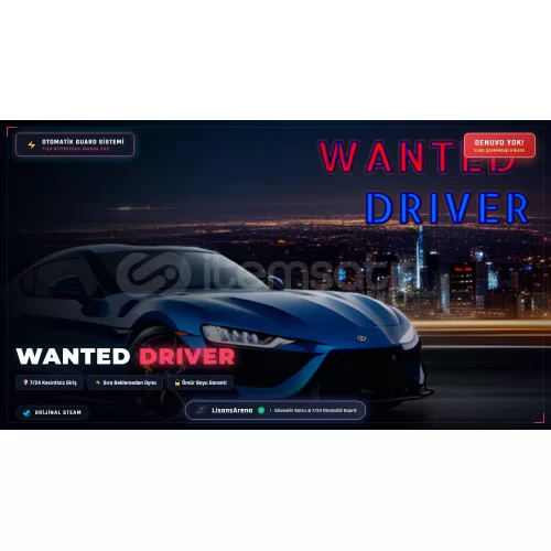 WANTED DRIVER  724 GUARD SİSTEMİ  GARANTİLİ