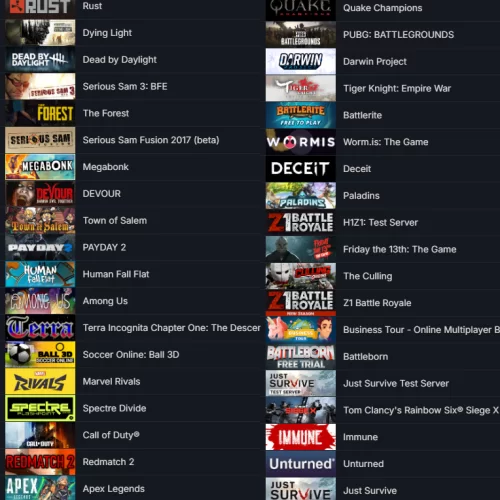  TR HESABI RUST PUBG PLUS FOR HONOR Dying Light 11.000 TL STEAM