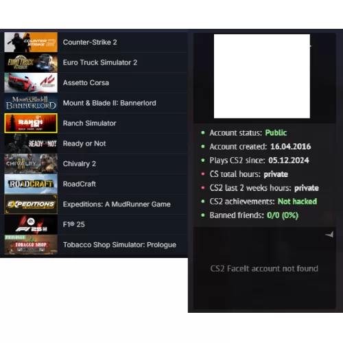  TR HESABI F1® 25 Chivalry 2 ETS 2 Ready or Not 11.000 TL STEAM OYUN