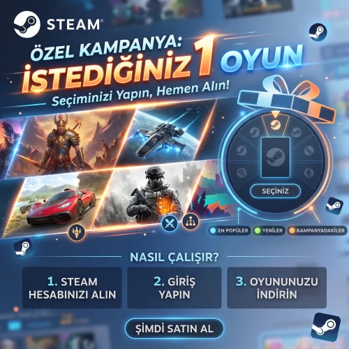  İstediğiniz 1 Oyun - Hızlı Teslim - Garantili - Sorunsuz