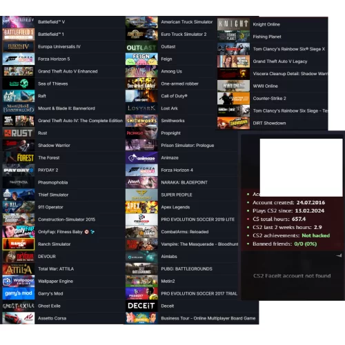  GTA V-IV Battlefield V-1 Forza Horizon 5-4 RAFT Europa Universalis IV