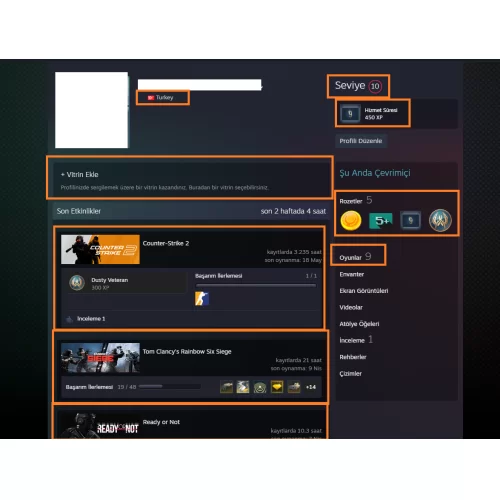  PUBG PLUS RAİNBOW Assassin\s Creed Origins 9.150 TL STEAM OYUN